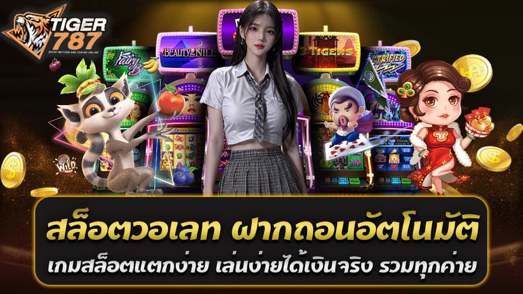 สล็อตวอเลท เว็บตรงฝากถอนอัตโนมัติ เส้นทางสู่ความสนุกและกำไร การเล่นเกมสล็อตไม่เพียงแต่เป็นกิจกรรมที่สนุกสนานและน่าตื่นเต้นเท่านั้น แต่ยังเป็นทางเลือกที่เป็นไปได้ที่ดีเยี่ยมในการสร้างรายได้ออนไลน์ ด้วยความสะดวกสบายและความสามารถในการเล่นที่ง่ายดาย กับสล็อตวอเลท Tiger787 เว็บตรงฝากถอนอัตโนมัติที่ไม่มีขั้นต่ำและเกมสล็อตที่แตกง่าย การเล่นเกมสล็อตได้เงินจริงไม่เคยง่ายขึ้นเช่นนี้! การเลือกเล่นสล็อตออนไลน์กับ Tiger787 สล็อตวอเลท เว็บตรงฝากถอนอัตโนมัติ เป็นการตัดสินใจที่ชาญฉลาด เนื่องจากเว็บไซต์นี้ได้รวมเกมสล็อตที่มีความหลากหลายและมั่นคงจากค่ายชั้นนำทั่วโลก ทำให้คุณมั่นใจได้ในความเสถียรของการเดิมพันและการแจกเงินรางวัลที่สูงมาก ทั้งนี้ยังมีความสะดวกสบายของการทำธุรกรรมที่ไม่ซับซ้อนด้วยระบบฝากถอนอัตโนมัติที่ทำให้คุณสามารถทำธุรกรรมได้โดยไม่ต้องรอนานและไม่มีขั้นต่ำในการฝากถอน ทำให้คุณสามารถเริ่มต้นการเดิมพันได้ทันที และถอนเงินได้ตลอดเวลาที่คุณต้องการ เกมสล็อตที่มีการจ่ายเงินที่สูงและการแตกง่ายเป็นเหตุผลที่ทำให้สล็อตวอเลท เว็บตรงฝากถอนอัตโนมัติ ไม่มีขั้นต่ำ เกมสล็อตแตกง่าย เล่นง่ายได้เงินจริง รวมทุกค่ายเป็นเว็บไซต์ที่น่าสนใจอย่างยิ่งสำหรับผู้เล่น โดยไม่ว่าคุณจะเป็นนักพนันมือโปรหรือเพิ่งเริ่มต้นเข้าสู่โลกของการเดิมพันออนไลน์ คุณก็สามารถเพลิดเพลินกับเกมสล็อตที่มีความสนุกสนานและเข้าใจง่ายได้ทันที โดยไม่จำเป็นต้องมีทักษะพิเศษใดๆ นอกจากนี้เว็บไซต์ Tiger787 ยังมีการจัดเตรียมโปรโมชั่นและโบนัสที่มากมายให้กับผู้เล่น เพื่อเพิ่มโอกาสในการชนะและเพิ่มมูลค่าของการเดิมพันของคุณ Tiger787 สล็อตวอเลท เว็บตรง ลิขสิทธิ์แท้ 100% ทุกค่ายเกม สล็อตแตกง่าย เล่นง่ายได้เงินจริง นั้นเป็นทางเลือกที่ดีที่สุดสำหรับผู้ที่ต้องการสนุกกับการเล่นเกมสล็อตออนไลน์และมีโอกาสในการชนะเงินรางวัลที่มากขึ้น ด้วยการฝากถอนที่สะดวกสบายและไม่มีขั้นต่ำ คุณสามารถเริ่มต้นเล่นได้ทันที อย่าพลาดโอกาสที่จะเป็นฝ่ายชนะได้ในวันนี้ สล็อตวอเลท เว็บตรง ลิขสิทธิ์แท้ 100% ทุกค่ายเกม สล็อตแตกง่าย เล่นง่ายได้เงินจริง สล็อตวอเลท เว็บตรง ความเชื่อมั่นและความสนุกสนานที่แท้จริง การเล่นเกมสล็อตออนไลน์ไม่เพียงแต่เป็นการพัฒนาความสนุกสนานและความตื่นเต้นเท่านั้น แต่ยังเป็นทางเลือกที่ดีเยี่ยมในการสร้างรายได้ออนไลน์ และการเล่นกับสล็อตวอเลท เว็บตรง ก็เพิ่มความมั่นใจและความสบายใจให้กับผู้เล่นอย่างแท้จริง ด้วยการรับรองลิขสิทธิ์แท้ 100% และการเปิดเผยทุกค่ายเกมที่มีให้เลือกเล่น เว็บไซต์นี้เป็นที่ยอมรับในวงการเกมออนไลน์อย่างแน่นอน เกมสล็อตที่มีระบบการจ่ายเงินที่สูงและความสามารถในการแตกง่ายเป็นเหตุผลที่ทำให้สล็อตวอเลท เว็บตรง ลิขสิทธิ์แท้ 100% ทุกค่ายเกม สล็อตแตกง่าย เล่นง่ายได้เงินจริง เป็นเส้นทางที่คุ้มค่าในการลงทุนของผู้เล่น ไม่ว่าจะเป็นสล็อตคลาสสิกหรือเกมสล็อตที่ทันสมัยที่สุด ทุกค่ายเกมมีความพร้อมให้คุณสนุกสนานและมีโอกาสในการชนะเงินรางวัลอย่างแท้จริง ความสะดวกสบายของการทำธุรกรรมก็เป็นจุดเด่นที่สำคัญของสล็อตวอเลท เว็บตรง เพราะผู้เล่นสามารถทำธุรกรรมฝากถอนได้อย่างรวดเร็วและสะดวกสบาย ไม่มีความล่าช้าหรือขั้นต่ำในการทำธุรกรรม ทำให้คุณสามารถเพลิดเพลินกับเกมของคุณได้อย่างไม่มีข้อผูกมัด การเล่นสล็อตกับสล็อตวอเลท เว็บตรงไม่ได้เป็นเรื่องของการหวังโชคลาภเท่านั้น แต่ยังเป็นประสบการณ์ที่เสน่ห์และมีคุณค่าที่สามารถเพิ่มรายได้ของคุณได้อย่างมีประสิทธิภาพ ด้วยความสนุกสนานและความมั่นคงในการเล่น Tiger787 เว็บไซต์นี้เป็นที่ยอมรับในวงการและเป็นทางเลือกที่คุ้มค่าสำหรับผู้ที่ต้องการผสมผสานความสนุกสนานกับโอกาสในการชนะเงินรางวัลแท้จริงในเวลาเดียวกัน สล็อตวอเลทเว็บตรง รองรับการเล่นทุกอุปกรณ์ ฝาก-ถอนด้วยระบบอัตโนมัติ รวดเร็ว ทันใจ สำหรับผู้ที่หลงใหลในโลกของเกมสล็อตออนไลน์ การค้นหาเว็บไซต์ Tiger787 ที่เป็นสล็อตวอเลทเว็บตรง เป็นสิ่งสำคัญอย่างมาก เนื่องจากมันไม่เพียงแค่เพื่อความสะดวกในการเข้าถึงเกม แต่ยังเกี่ยวข้องกับประสบการณ์ที่ไร้ข้อจำกัดและการทำธุรกรรมที่รวดเร็วและปลอดภัยด้วยระบบอัตโนมัติ โดยสวมใส่สิ่งเหล่านี้ให้กับสล็อตวอเลทเว็บตรง ผู้เล่นจะได้รับประสบการณ์ที่ยอดเยี่ยมและไม่เสียใจกับเวลาของคุณ หนึ่งในข้อได้เปรียบของการเล่นสล็อตวอเลท Tiger787 เว็บตรงคือความสามารถในการเข้าถึงและเล่นได้ทุกที่ทุกเวลา ไม่ว่าคุณจะอยู่ที่บ้านหรือกำลังเดินทาง คุณสามารถเข้าถึงเกมโดยใช้อุปกรณ์ที่มีการเชื่อมต่ออินเทอร์เน็ตได้ทุกครั้งที่ต้องการ เพียงแค่เปิดเว็บไซต์บนเบราว์เซอร์ของคุณและเลือกเกมที่คุณต้องการเล่นได้ทันที การทำธุรกรรมฝาก-ถอนกับสล็อตวอเลทเว็บตรงเป็นเรื่องง่ายดายและรวดเร็วอย่างมีประสิทธิภาพ ด้วยระบบอัตโนมัติที่ทำให้คุณสามารถทำธุรกรรมได้โดยไม่ต้องรอนานหรือติดขัดกับกระบวนการที่ซับซ้อน คุณสามารถฝากเงินเข้าบัญชีของคุณและถอนเงินได้ในเวลาไม่นาน ทำให้คุณสามารถเริ่มเล่นเกมหรือถอนเงินได้ตามต้องการของคุณทันทีที่คุณต้องการ ดังนั้น สำหรับประสบการณ์การเล่นสล็อตออนไลน์ที่สมบูรณ์แบบและปลอดภัย ไม่มีที่ไหนที่ดีกว่า Tiger787 สล็อตวอเลทเว็บตรง รองรับการเล่นทุกอุปกรณ์ ฝาก-ถอนด้วยระบบอัตโนมัติ รวดเร็ว ทันใจ ทำให้คุณสามารถเพลิดเพลินกับเกมได้อย่างไม่มีข้อจำกัดและในสถานที่ที่สะดวกสบายที่สุด