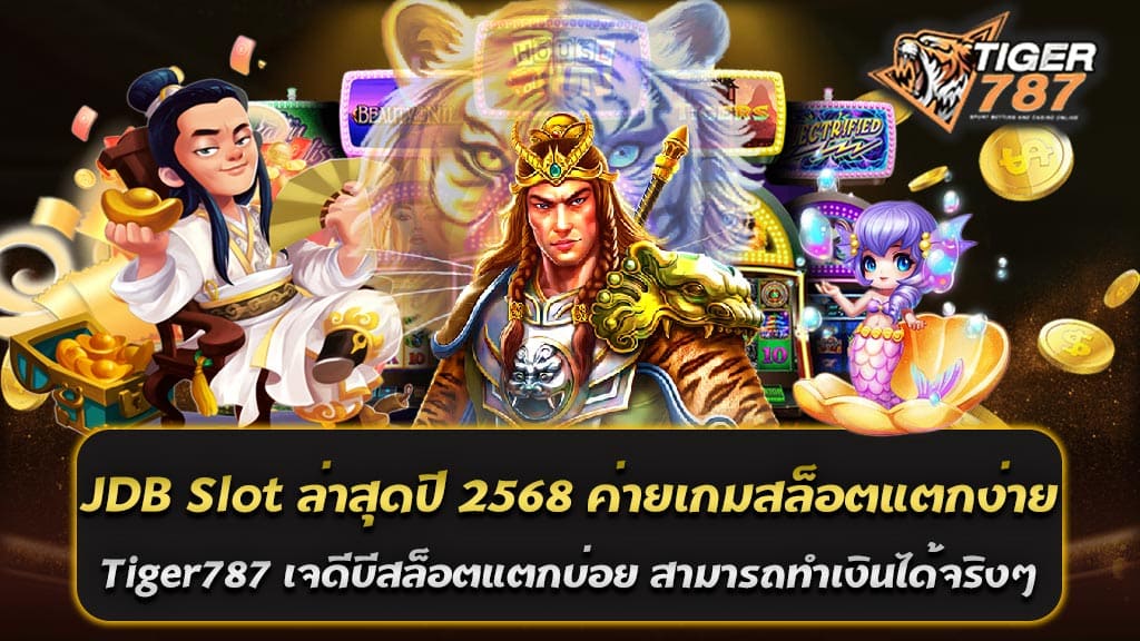 ในปี 2568 ค่ายเกมสล็อต JDB Slot ยังคงเป็นที่พูดถึงอย่างมากในวงการเกมสล็อตออนไลน์ ด้วยความโดดเด่นในเรื่องของเกมที่แตกง่ายและมีอัตราการจ่ายเงินที่สูงเป็นพิเศษ สำหรับผู้ที่ชื่นชอบการเล่นสล็อต JDB ถือเป็นตัวเลือกที่ไม่ควรพลาด โดยเฉพาะเมื่อเล่นผ่าน สล็อตเว็บตรง Tiger787 ที่รับประกันประสบการณ์การเล่นที่ดีที่สุด JDB Slot ล่าสุดปี 2568 เป็นค่ายเกมสล็อตที่นักเดิมพันทุกคนควรลอง ด้วยความง่ายในการแตกของแจ็คพอต และความน่าเชื่อถือของเว็บตรง Tiger787 ที่ช่วยให้ผู้เล่นสามารถทำเงินได้จริงอย่างมั่นใจ หากคุณกำลังมองหาประสบการณ์การเดิมพันที่สนุกสนานและคุ้มค่า JDB Slot ล่าสุดปี 2568 บน Tiger787 คือคำตอบที่ดีที่สุดในปีนี้ ทำไมต้องเลือกเล่นค่าย JDB Slot ล่าสุดปี 2568 บนเว็บ Tiger787? 1. ทุกเกมแตกบ่อย ทำเงินได้จริง เกมสล็อตจากค่าย JDB ขึ้นชื่อในเรื่องของการแจกโบนัสที่บ่อยและง่าย ผู้เล่นสามารถทำกำไรได้จริงแม้จะเป็นมือใหม่ ด้วยอัตราการชนะที่สูง จึงทำให้ JDB เป็นค่ายเกมยอดนิยมในกลุ่มนักพนัน 2. สล็อตเว็บตรง ไม่ผ่านเอเย่นต์ การเล่นผ่านเว็บตรงอย่าง Tiger787 ช่วยให้ผู้เล่นมั่นใจในความปลอดภัย ไม่มีการล็อคยูสเซอร์หรือการปรับอัตราการชนะ ทุกอย่างโปร่งใสและยุติธรรม 3. ระบบฝาก-ถอนออโต้ รองรับ True Wallet เพื่อความสะดวกสบาย Tiger787 มีระบบฝาก-ถอนเงินอัตโนมัติที่รวดเร็ว และยังรองรับการทำธุรกรรมผ่าน True Wallet ซึ่งช่วยเพิ่มความสะดวกให้กับผู้เล่นทุกคน 4. โปรโมชั่นสุดคุ้ม Tiger787 มาพร้อมกับโปรโมชั่นที่น่าสนใจ เช่น โบนัสฝากแรกของวัน เครดิตฟรีสำหรับสมาชิกใหม่ และกิจกรรมพิเศษต่าง ๆ ที่ช่วยเพิ่มโอกาสในการทำกำไร แนะนำเกม JDB Slot ล่าสุดปี 2568 ที่ไม่ควรพลาด 1. Fortune Treasure เกมสล็อตที่มาพร้อมธีมสมบัติใต้ท้องทะเล โดดเด่นด้วยฟีเจอร์โบนัสหมุนฟรีและตัวคูณสูงสุดถึง 10 เท่า เกมนี้เหมาะสำหรับผู้เล่นที่ต้องการแจ็คพอตขนาดใหญ่ 2. Dragon Empire ธีมมังกรที่เต็มไปด้วยความลึกลับและโชคลาภ เกมนี้มีฟีเจอร์รีสปินพร้อมสัญลักษณ์ไวด์ที่เพิ่มโอกาสชนะให้ผู้เล่นอย่างต่อเนื่อง 3. Lucky Panda เกมที่น่ารักและสนุกสนานในธีมหมีแพนด้า พร้อมระบบโบนัสที่สามารถสะสมเพื่อปลดล็อกแจ็คพอตพิเศษ เกมนี้เหมาะสำหรับผู้เล่นทุกระดับ 4. Golden Pharaoh สำรวจความลึกลับของอียิปต์โบราณในเกมนี้ ที่มาพร้อมกับสัญลักษณ์พิเศษและรอบโบนัสที่ทำให้คุณลุ้นรับรางวัลมหาศาล 5. Space Odyssey เกมสล็อตแนวอวกาศที่มีกราฟิกสุดล้ำ ฟีเจอร์พิเศษอย่างฟรีสปินและตัวคูณแบบสุ่มช่วยเพิ่มความตื่นเต้นในทุกการหมุน จุดเด่นของเกมค่าย JDB Slot บนเว็บตรง Tiger787 1. ทุกเกมแตกง่าย เกมสล็อตทุกเกมจาก JDB Slot ขึ้นชื่อเรื่องอัตราการชนะที่สูง ทำให้ผู้เล่นสามารถคว้ารางวัลแจ็คพอตได้ง่ายดาย ไม่ว่าคุณจะเป็นมือใหม่หรือมืออาชีพ ก็สามารถสนุกไปกับเกมที่สร้างกำไรได้จริง 2. ทำเงินได้จริง ด้วยระบบการจ่ายเงินที่แม่นยำและรวดเร็ว JDB Slot บน Tiger787 มอบความมั่นใจให้ผู้เล่นว่าทุกการเดิมพันจะได้รับผลตอบแทนที่คุ้มค่า โดยไม่ต้องกังวลเรื่องความปลอดภัย 3. เว็บตรง ไม่ผ่านเอเย่นต์ Tiger787 เป็นสล็อตเว็บตรงที่ไม่ต้องผ่านเอเย่นต์ ทำให้ผู้เล่นมั่นใจได้ในเรื่องความโปร่งใส ไม่มีการล็อกยูสเซอร์ และไม่มีขั้นต่ำในการฝาก-ถอน รองรับระบบอัตโนมัติที่ใช้งานง่าย JDB Slot ล่าสุดปี 2568 เป็นค่ายเกมสล็อตที่นักเดิมพันทุกคนควรลอง ด้วยความง่ายในการแตกของแจ็คพอต และความน่าเชื่อถือของเว็บตรง Tiger787 ที่ช่วยให้ผู้เล่นสามารถทำเงินได้จริงอย่างมั่นใจ หากคุณกำลังมองหาประสบการณ์การเดิมพันที่สนุกสนานและคุ้มค่า JDB Slot บน Tiger787 คือคำตอบที่ดีที่สุดในปีนี้